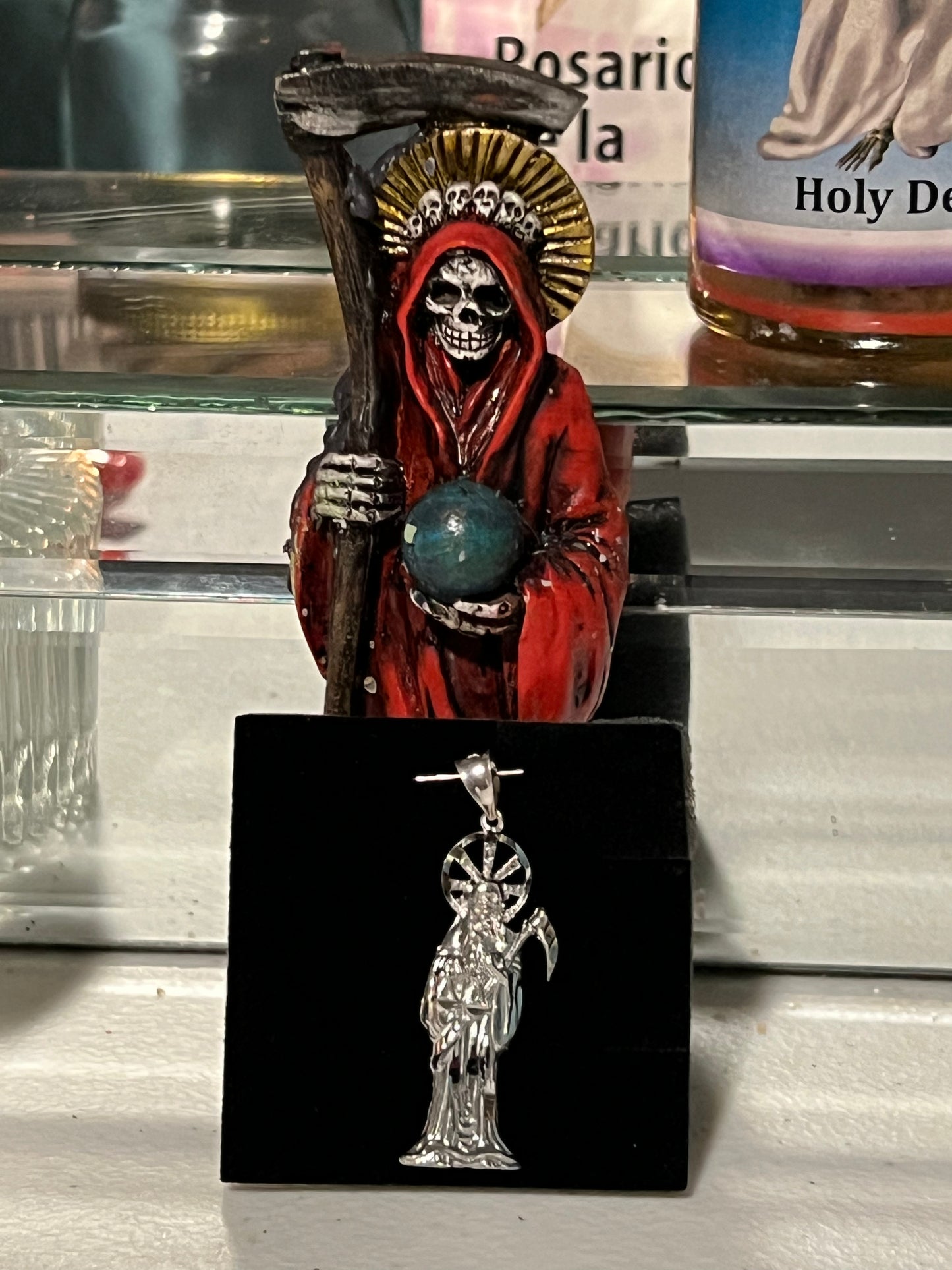 2in Santa muerte pendant