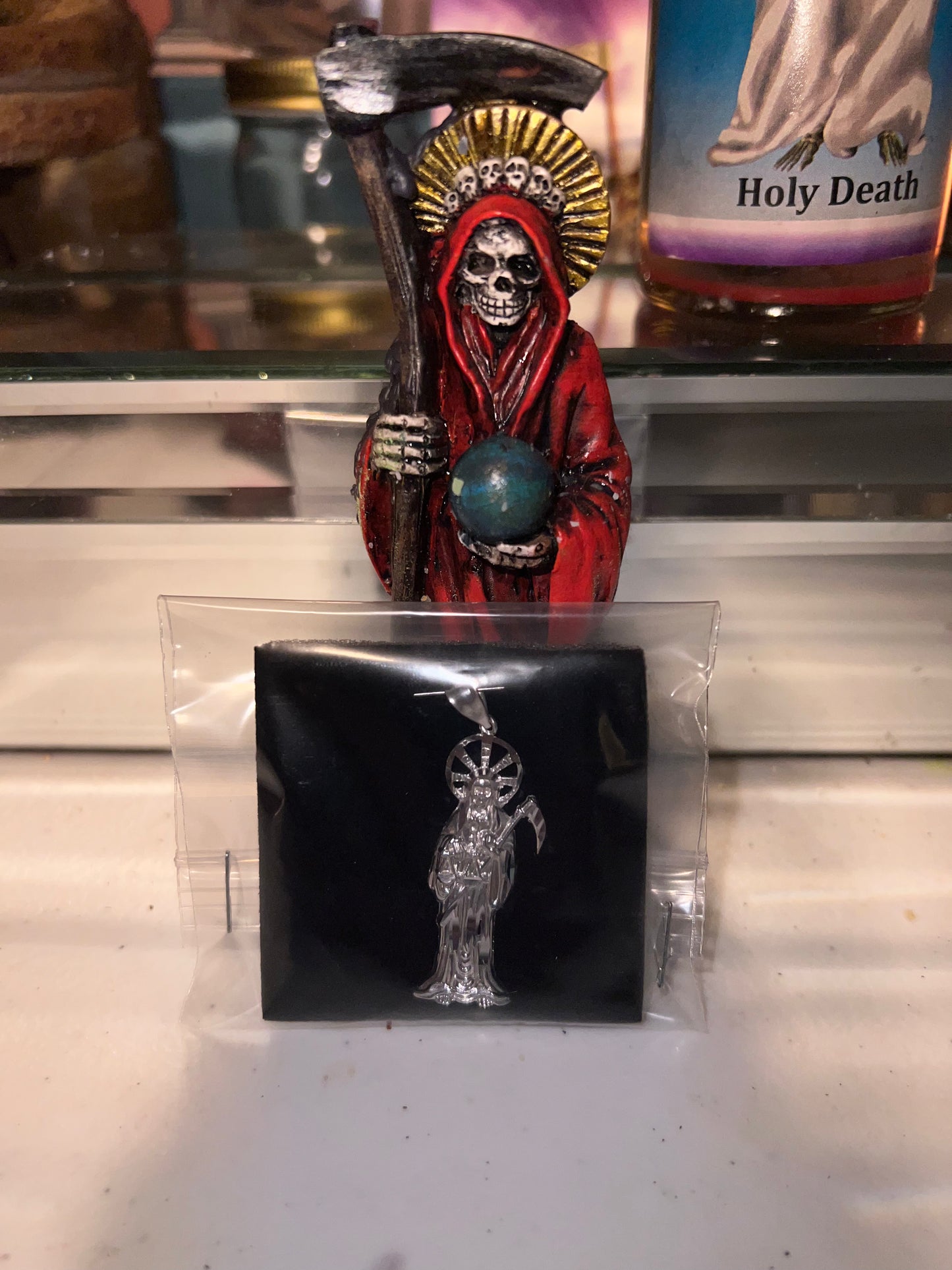 2in Santa muerte pendant