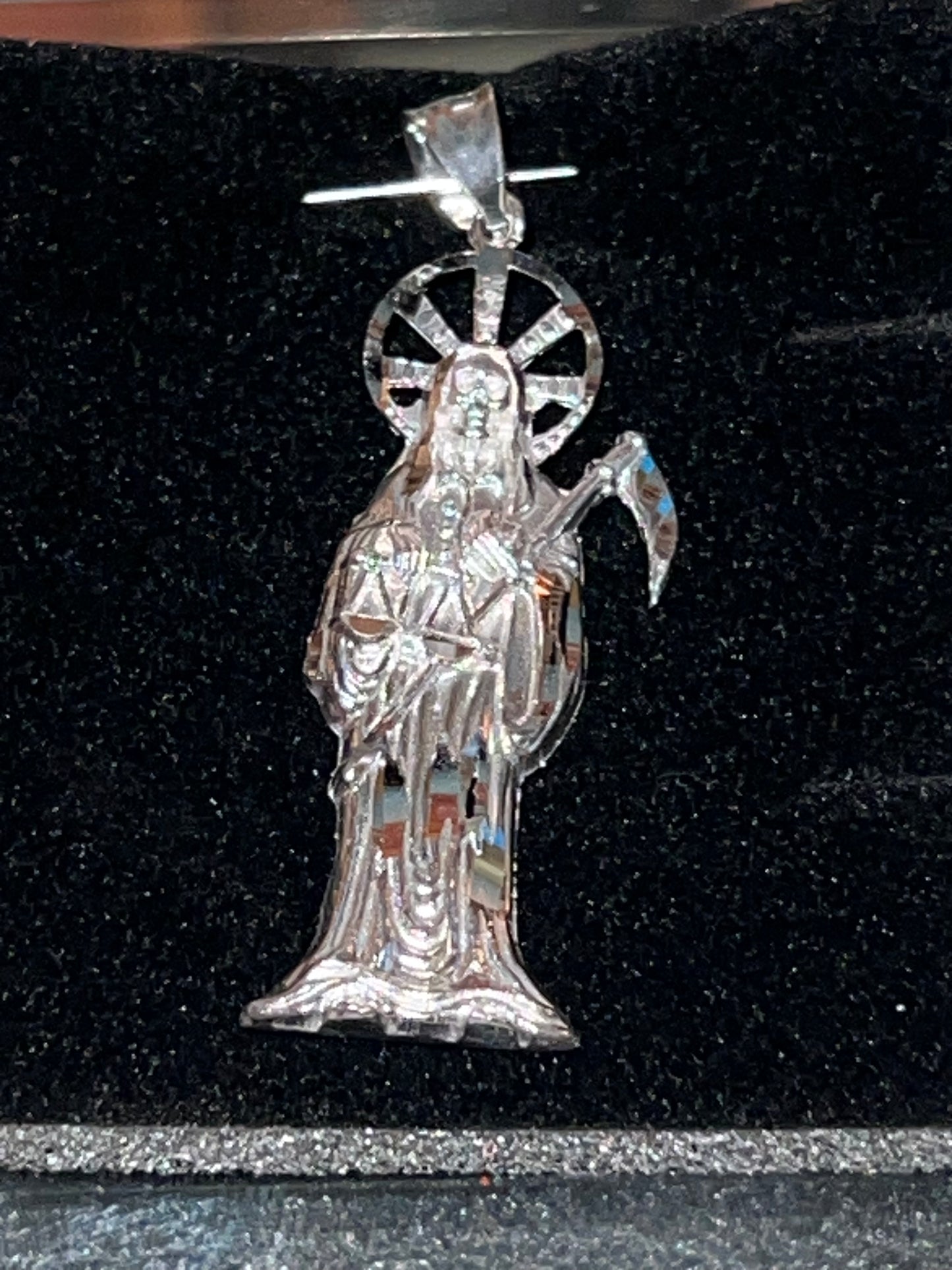 2in Santa muerte pendant