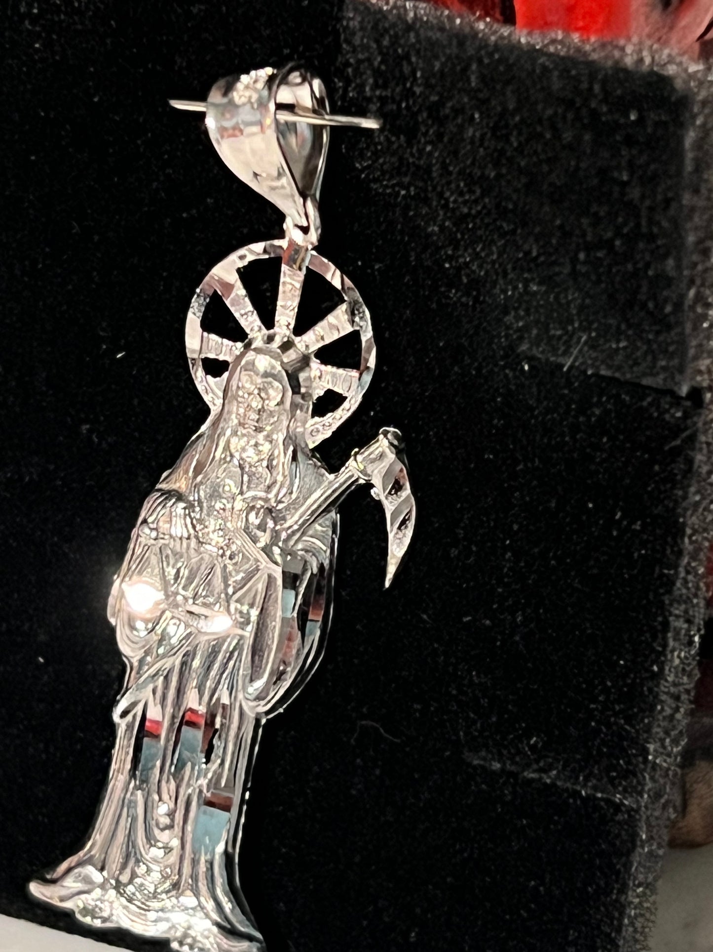 2in Santa muerte pendant
