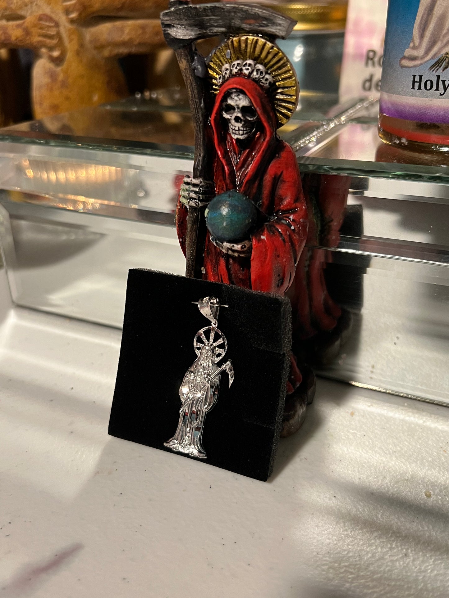 2in Santa muerte pendant