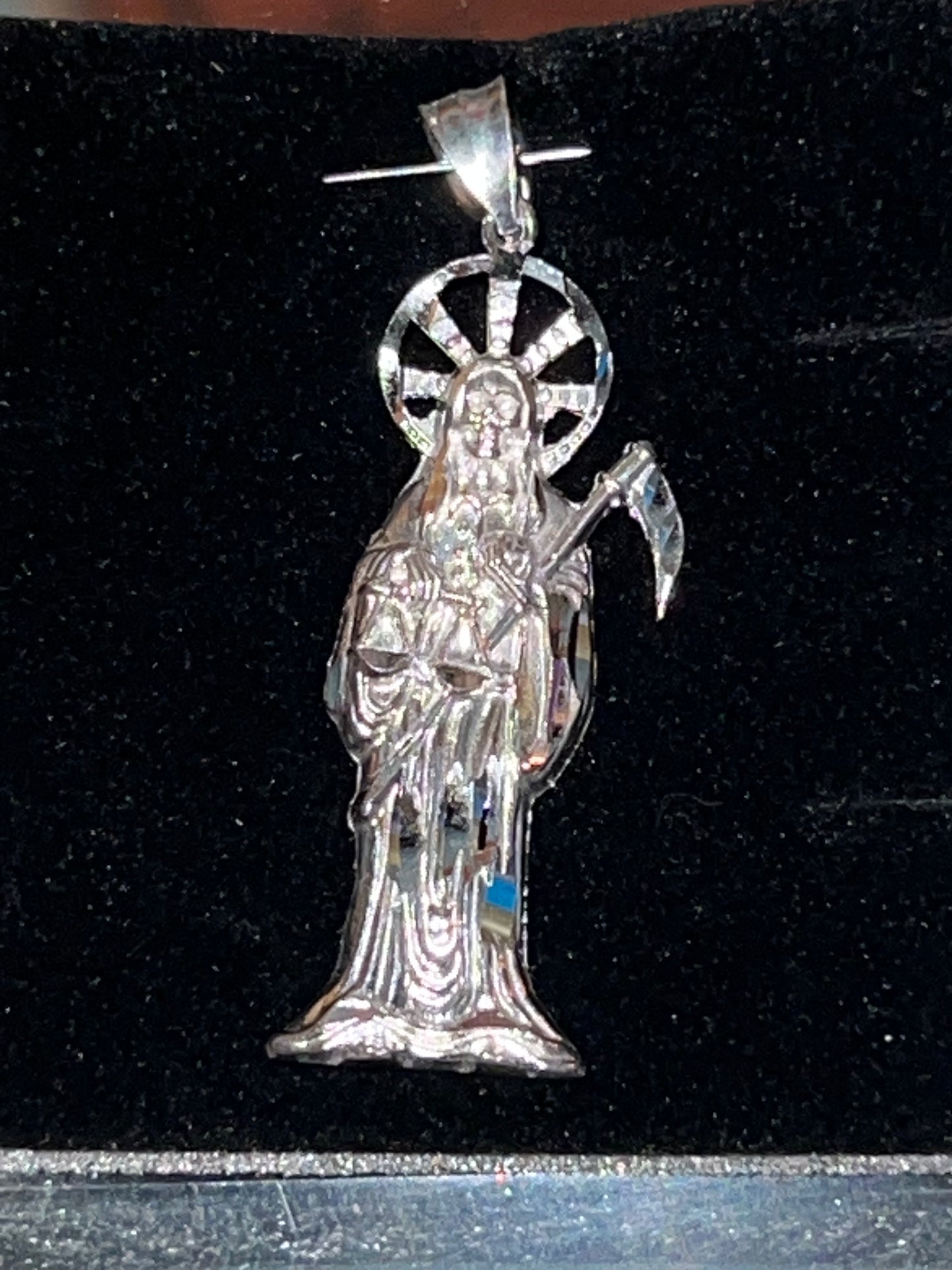 2in Santa muerte pendant