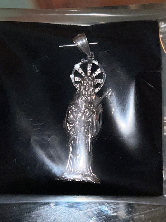 2in Santa muerte pendant