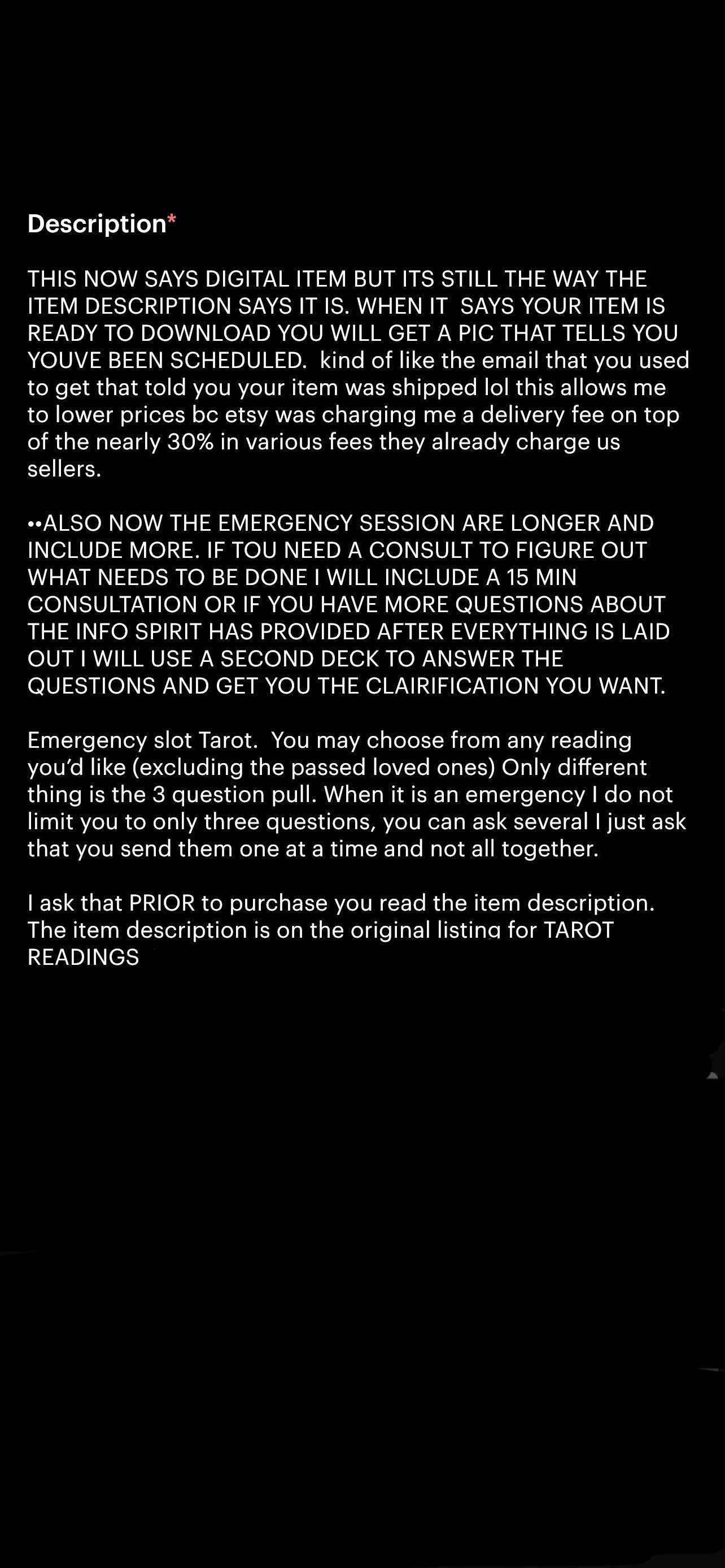 Tarot•2 person love •I need your email. Read item details prior to purchase* Scheduling is Tx CST. no tracking as this is a tarot reading. non trackable item